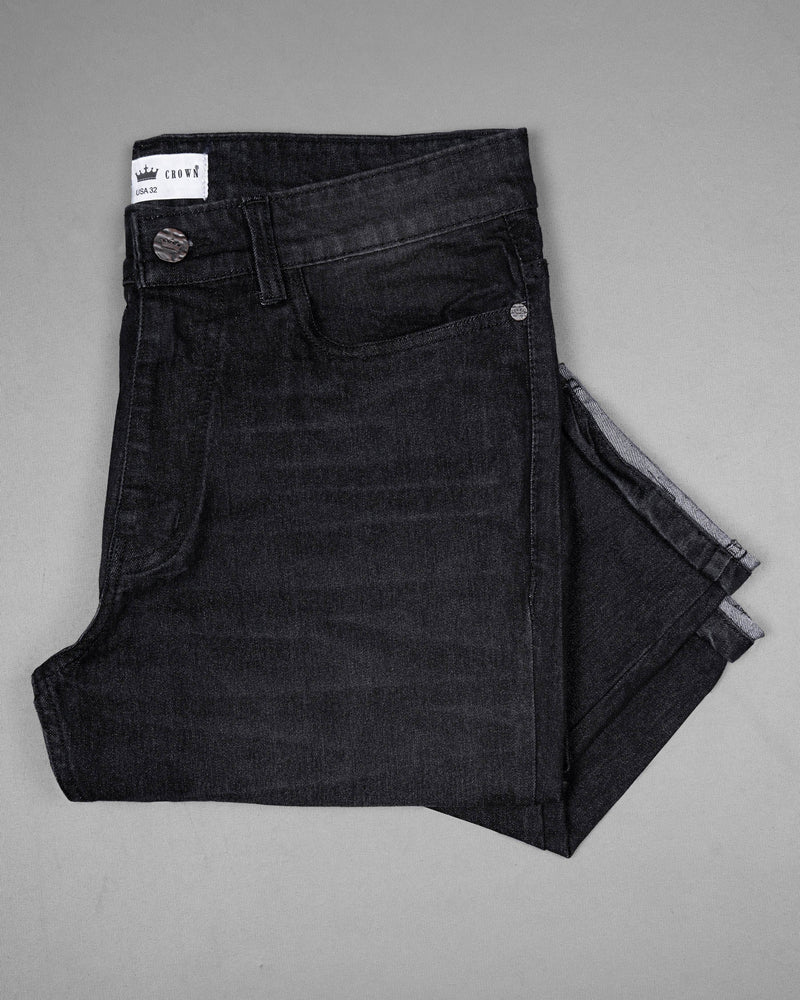 Shark Grey Slim Fit Mid Rise Stretchable washed Denim J102-32, J102-34, J102-36, J102-38, J102-40