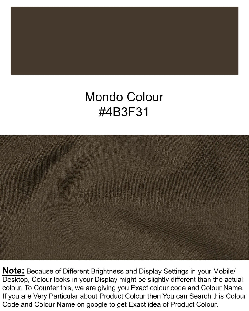 Mondo Brown Rinsed Clean Look Stretchable Denim J125-32, J125-34, J125-36, J125-38, J125-40