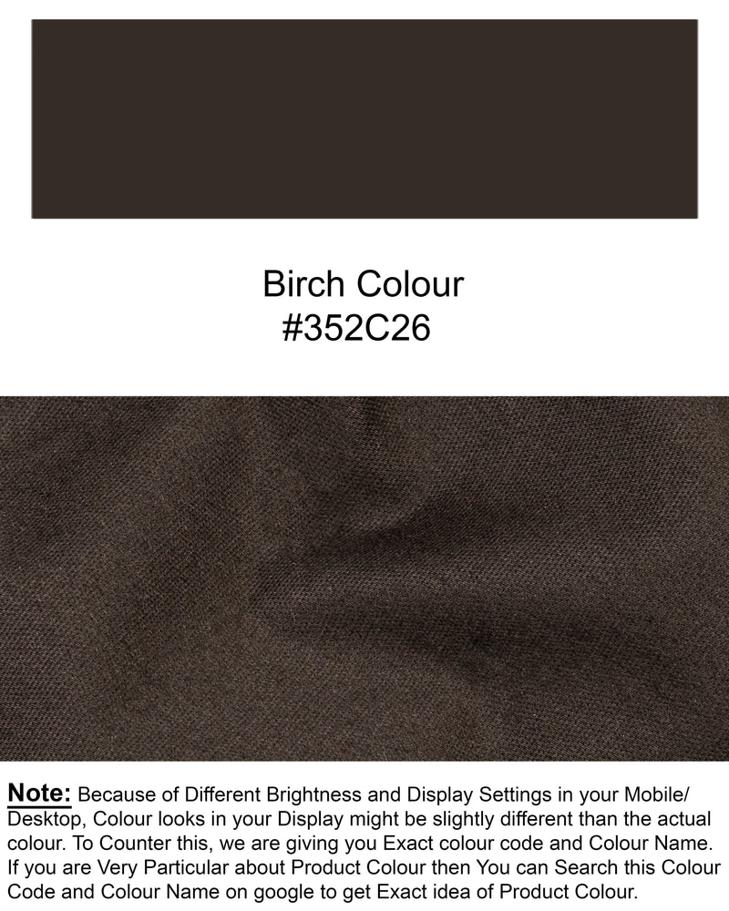 Birch Brown Rinsed Clean Look Stretchable Denim J128-32, J128-34, J128-36, J128-38, J128-40
