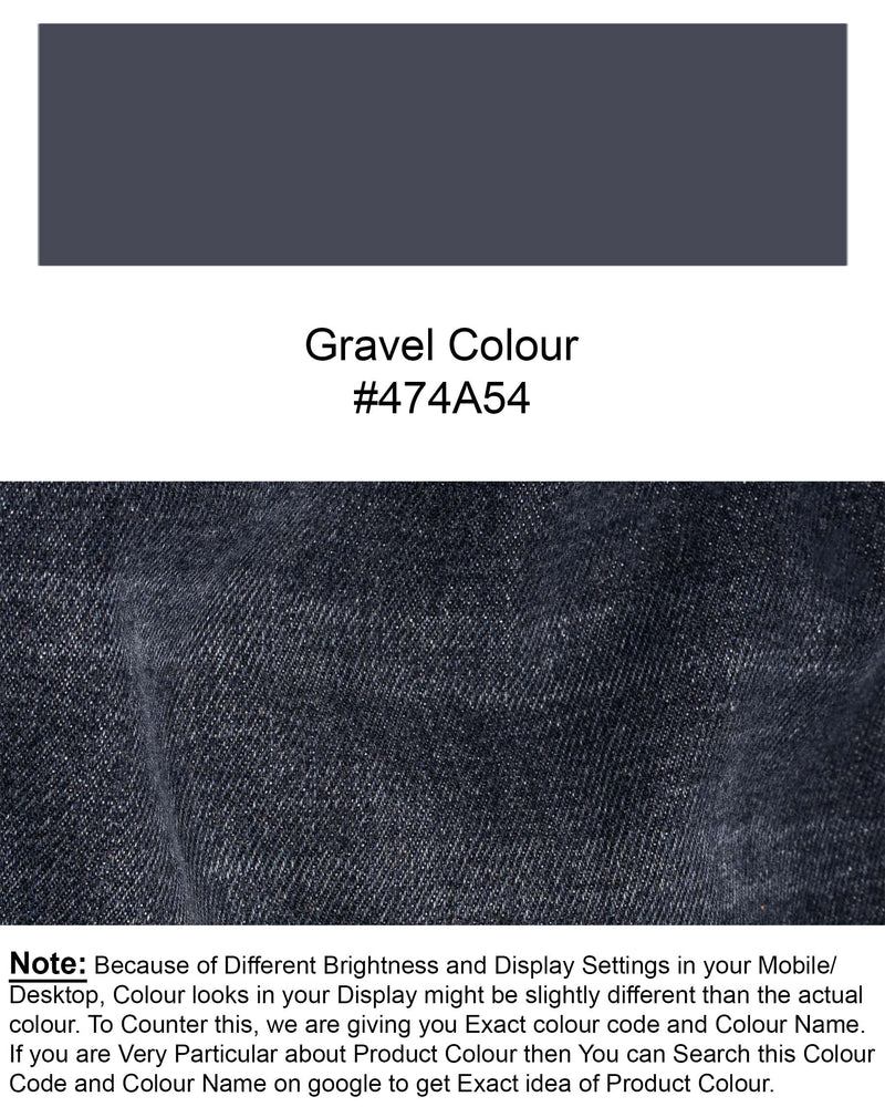 Gravel Grey Whiskering Wash Clean Look Stretchable Denim J138-32, J138-34, J138-36, J138-38, J138-40