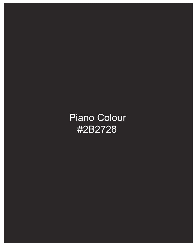 Piano Black with Gray Mildly Distressed Rinse Wash Stretchable Denim J155-32, J155-34, J155-36, J155-38, J155-40