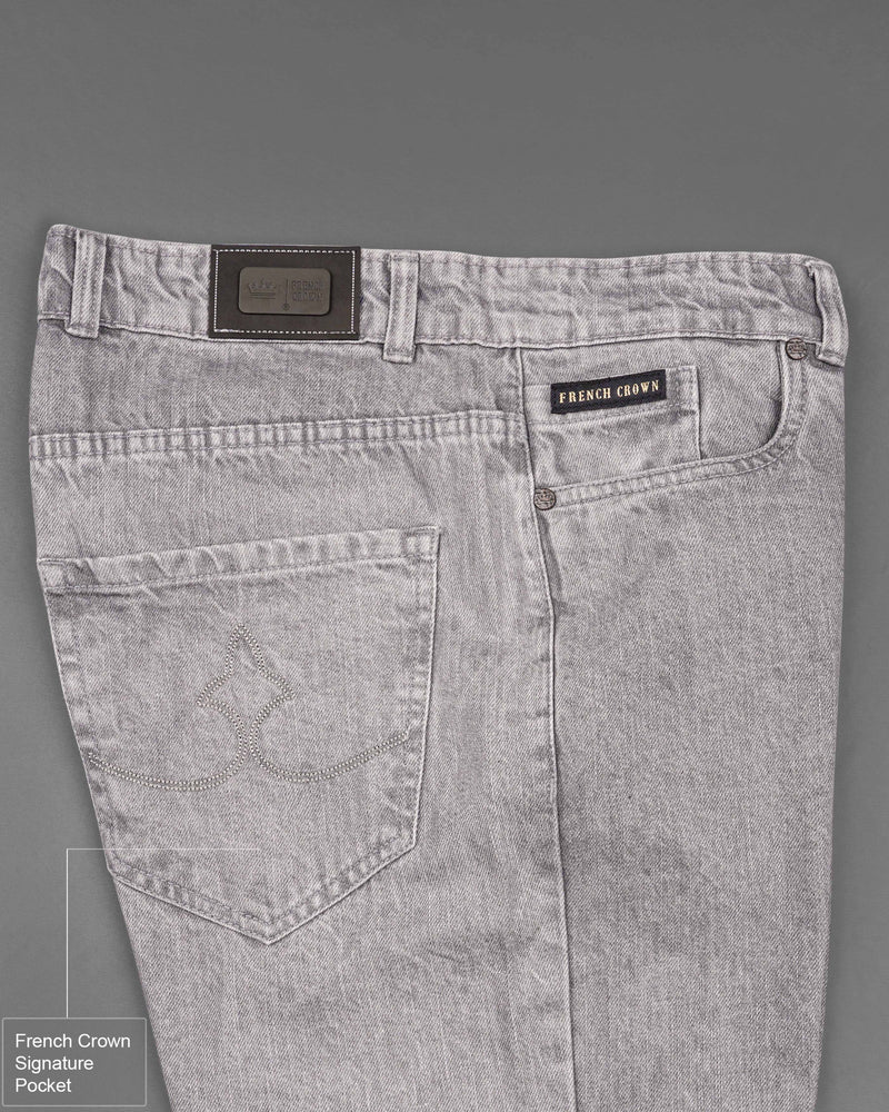 Nobel Gray Rinse Wash Stretchable Denim  J163-32, J163-34, J163-36, J163-38, J163-40