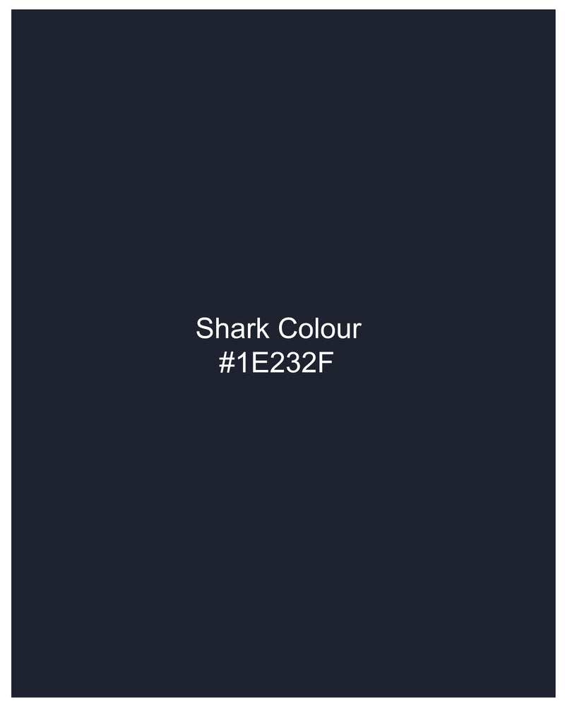 Shark Blue Rinse Wash Stretchable Denim