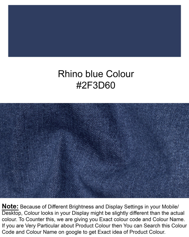 RHINO BLUE SLIM FIT MID-RISE CLEAN LOOK STRETCHABLE DENIM J84-32, J84-34, J84-36, J84-38, J84-40, J84-30