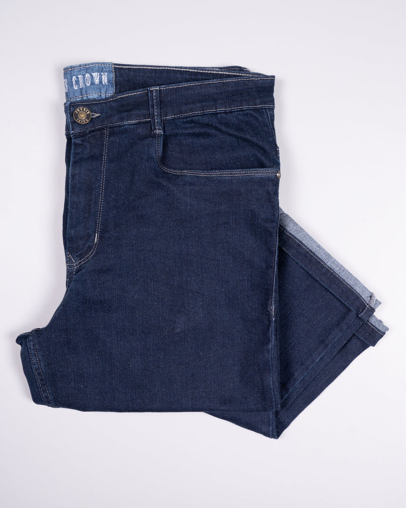 MARTINIQUE BLUE SLIM FIT MID-RISE CLEAN LOOK STRETCHABLE DENIM J89-30, J89-32, J89-34, J89-36, J89-38, J89-40