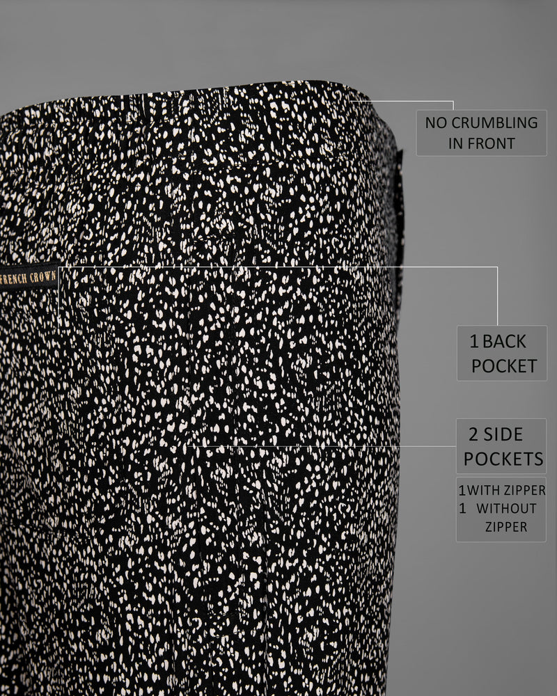 Jade Black Printed Premium Tencel Lounge Pant LP142-28, LP142-30, LP142-32, LP142-34, LP142-36, LP142-38, LP142-40, LP142-42, LP142-44