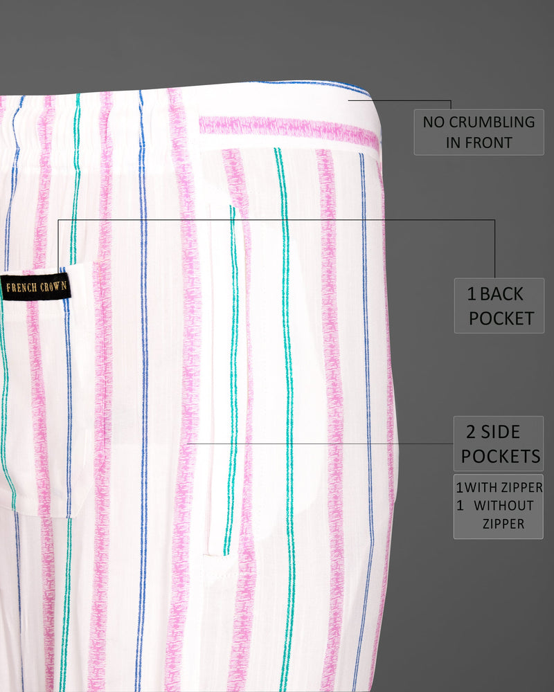 Desert Storm with Multicolour Striped Premium Tencel Lounge Pant LP144-28, LP144-30, LP144-32, LP144-34, LP144-36, LP144-38, LP144-40, LP144-42, LP144-44
