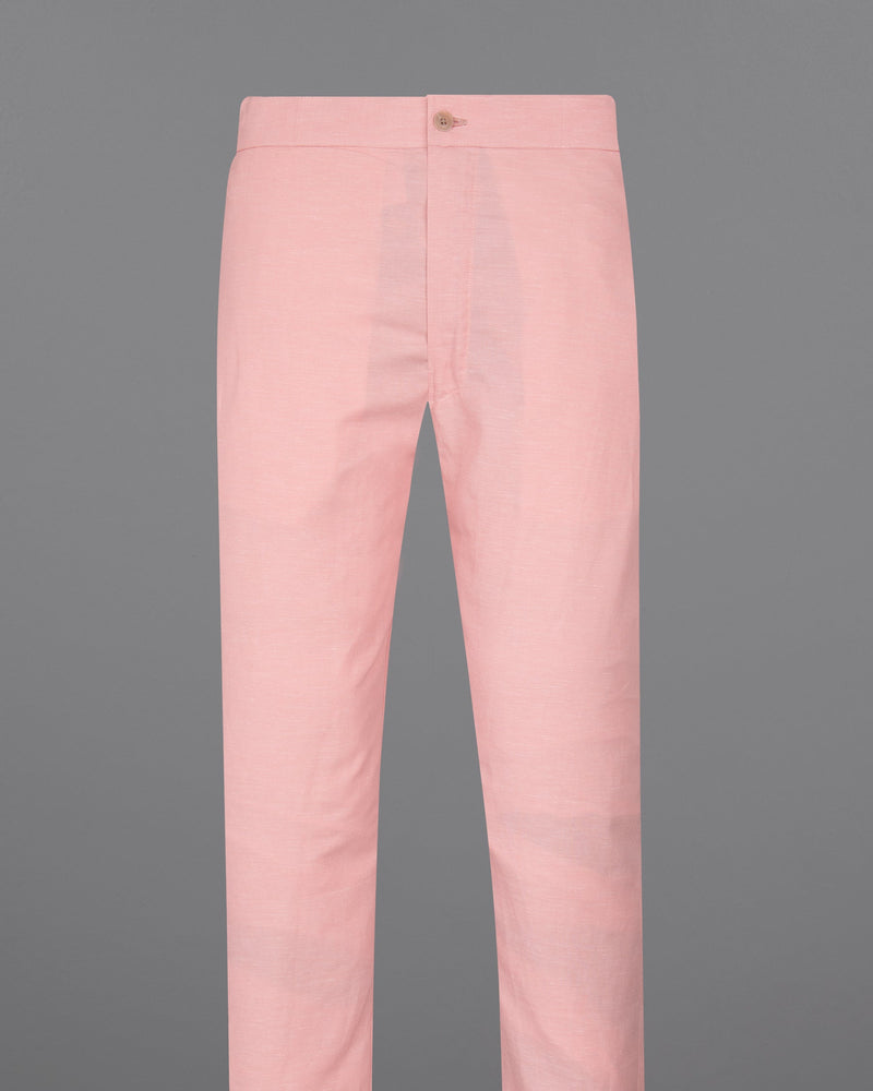 Rose Bud Pink Luxurious Linen Lounge Pant LP154-28, LP154-30, LP154-32, LP154-34, LP154-36, LP154-38, LP154-40, LP154-42, LP154-44