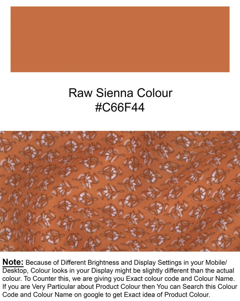 Raw Sienna Flowers Printed Premium Tencel Lounge Pant LP137-28, LP137-30, LP137-32, LP137-34, LP137-36, LP137-38, LP137-40, LP137-42, LP137-44