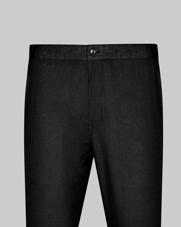 One Black Linen and One Black Cotton Lounge Pants LP017-36, LP017-28, LP017-42, LP017-30, LP017-38, LP017-34, LP017-44, LP017-40, LP017-32