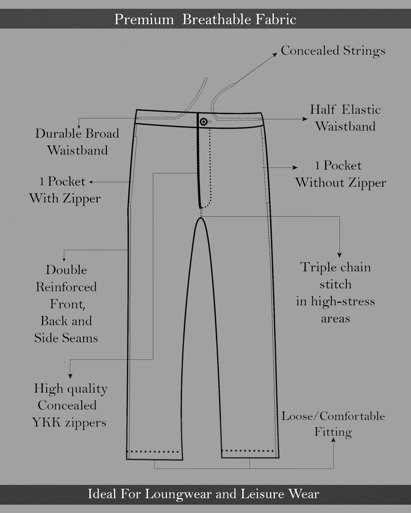 Mercury Gray Dobby Textured Lounge Pant