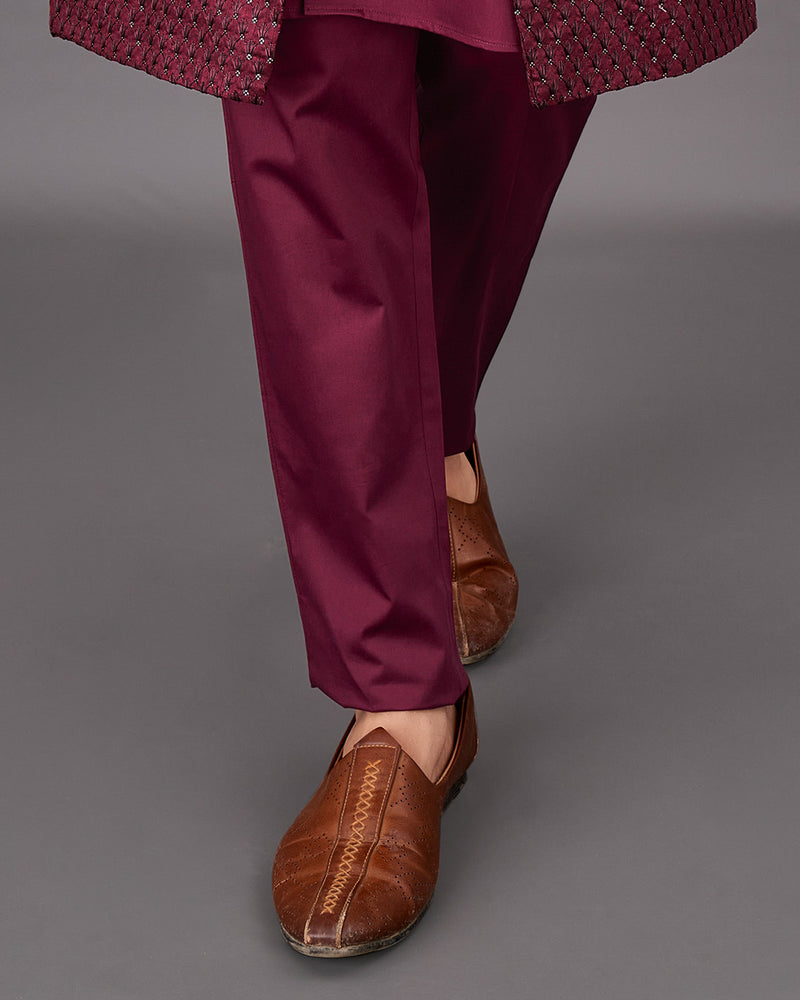 Espresso Maroon Pant F-6302