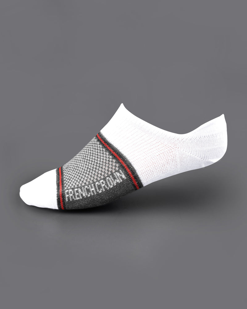 White and Gray Socks SO026