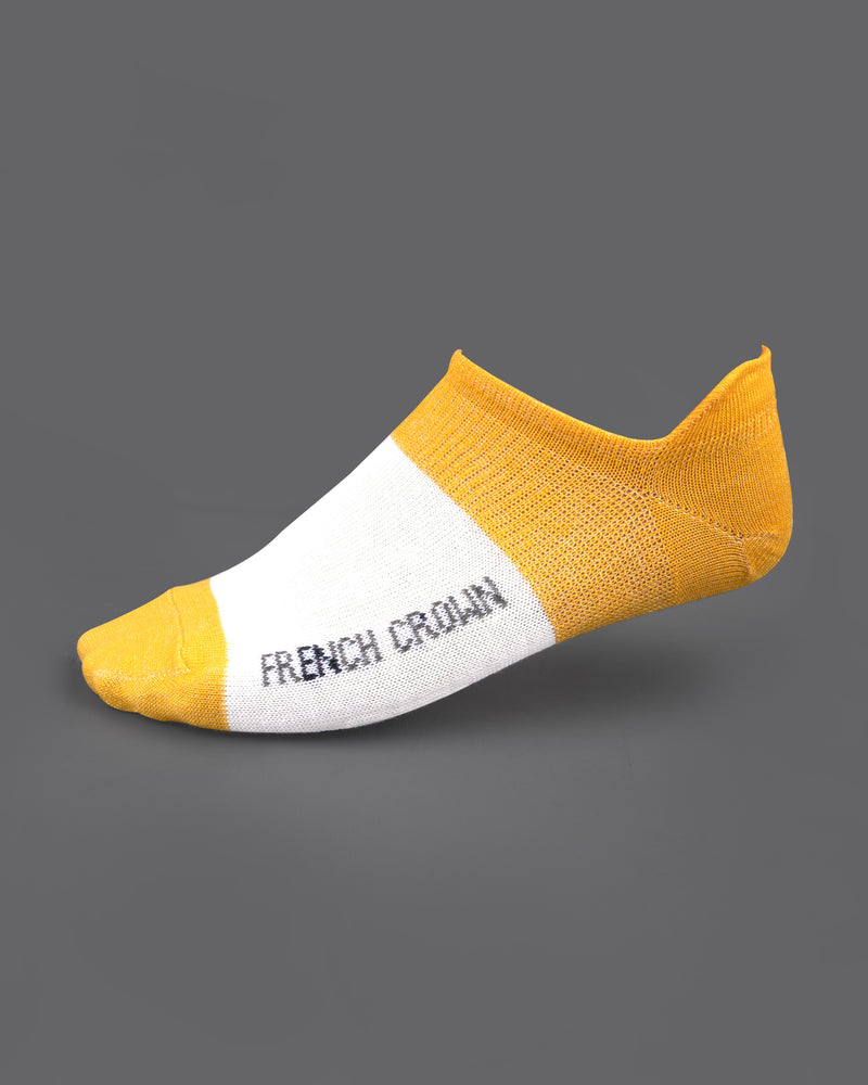 White and Orange Socks SO034