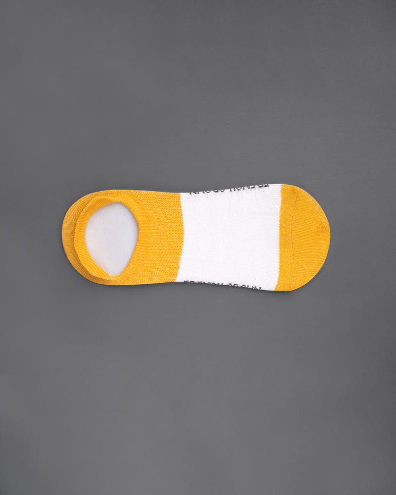 White and Orange Socks SO034
