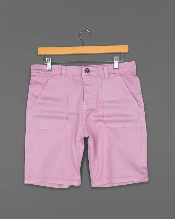 Pearl Pink Denim Shorts SR187-28, SR187-30, SR187-32, SR187-34, SR187-36, SR187-38, SR187-40, SR187-42, SR187-44