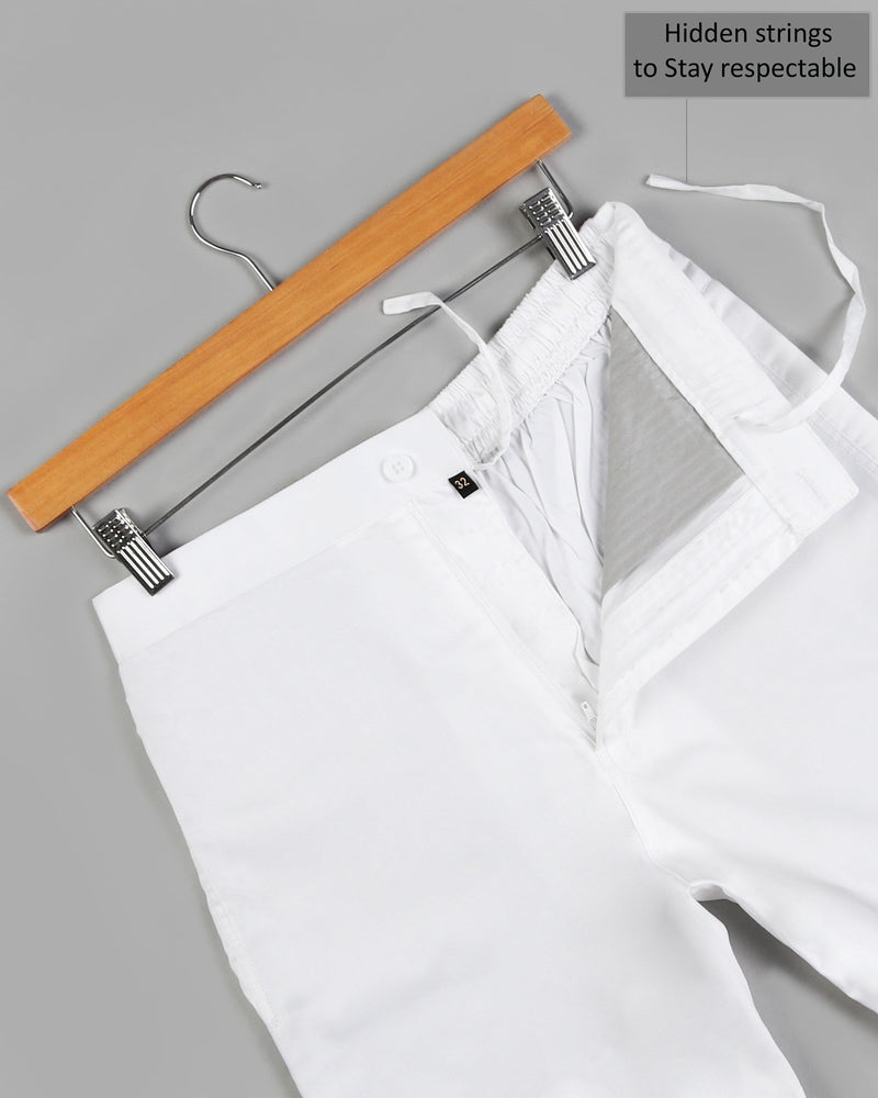 Bright White Premium Cotton and Jade Black Linen Shorts SR01-40, SR01-32, SR01-36, SR01-38, SR01-28, SR01-30, SR01-42, SR01-44, SR01-34