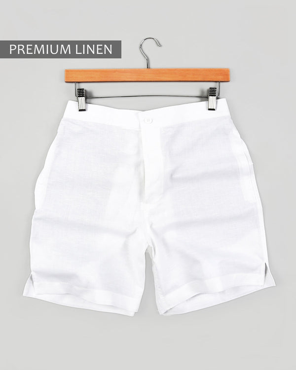 Bright White Premium Linen and Jade Black Cotton Shorts SR02-28, SR02-42, SR02-34, SR02-38, SR02-30, SR02-36, SR02-40, SR02-44, SR02-32