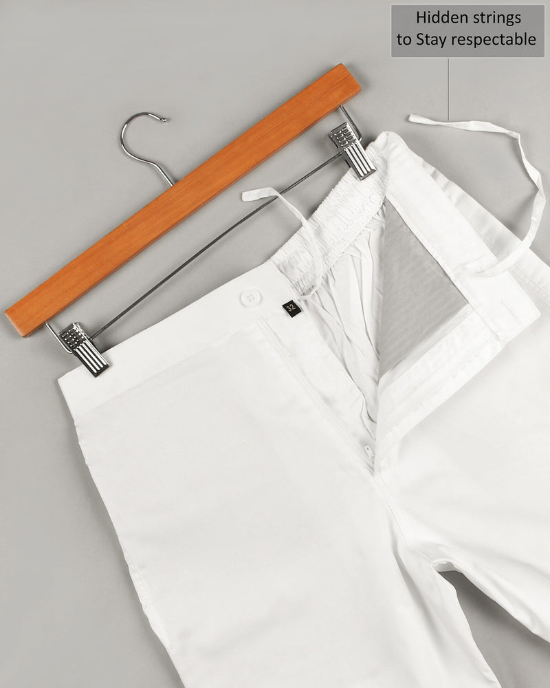 Two Bright White Super soft Premium Cotton Shorts SR05-28, SR05-30, SR05-32, SR05-44, SR05-38, SR05-34, SR05-40, SR05-42, SR05-36