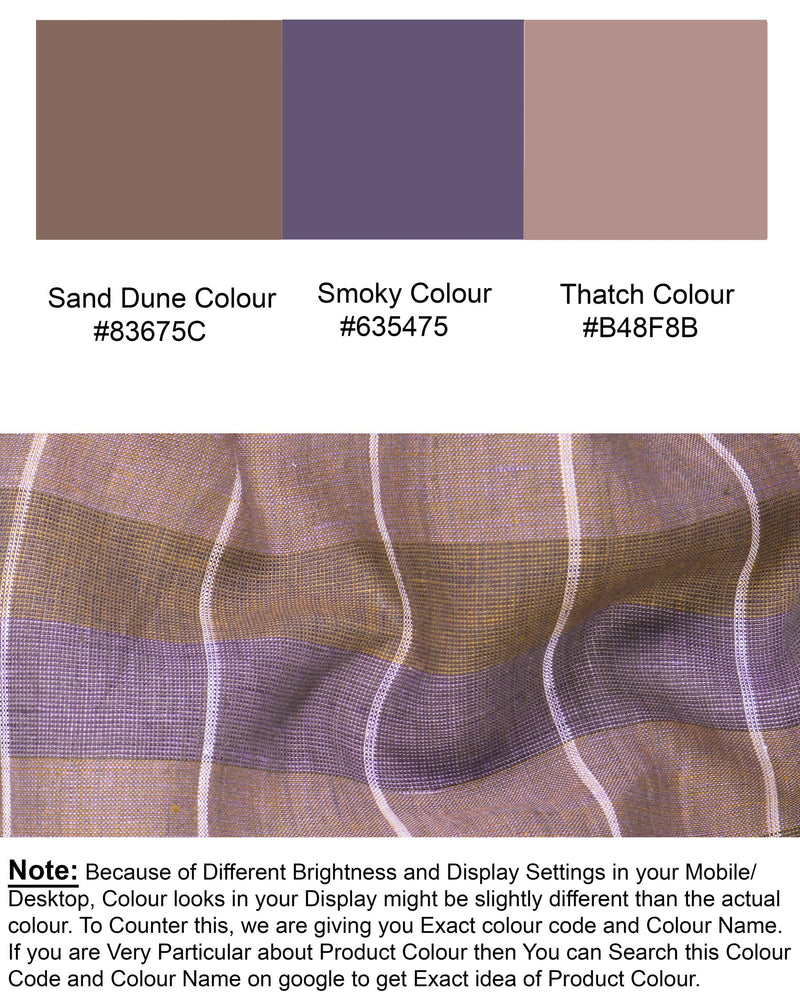 Sand Dune Multicolour White Striped Premium Linen Shorts SR90-28, SR90-42, SR90-44, SR90-36, SR90-38, SR90-32, SR90-34, SR90-30, SR90-40