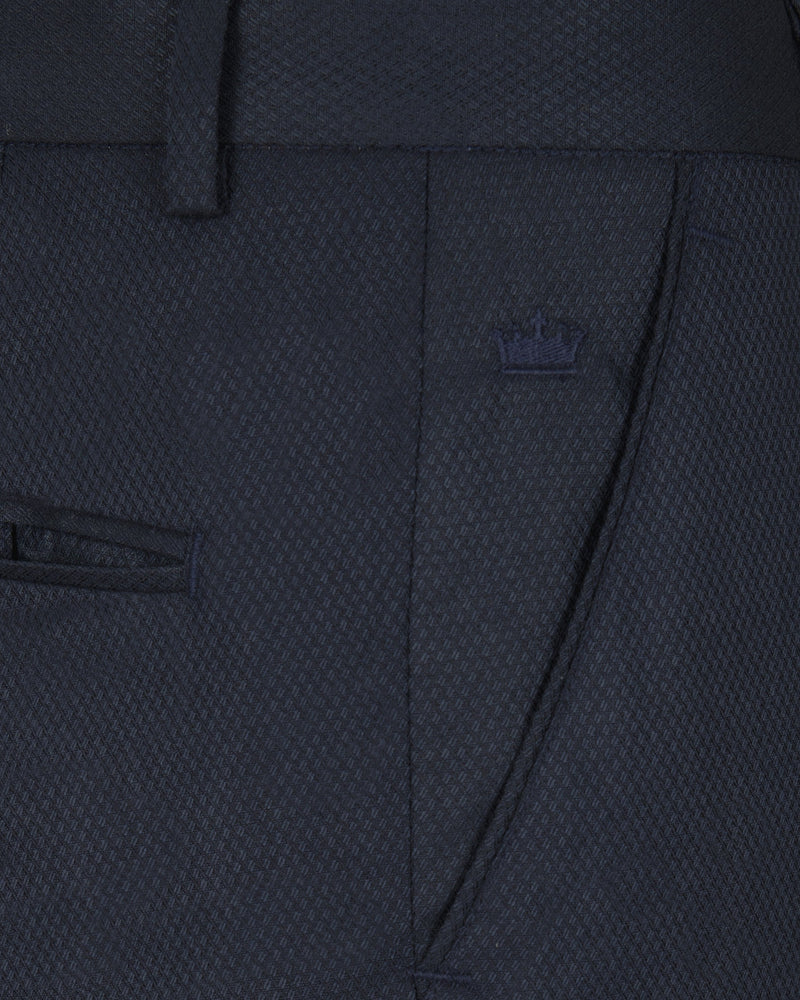 Royal Blue Wool-rich Double-breasted Sports Suit