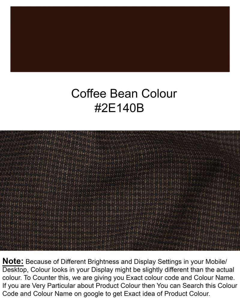 Coffee Bean Brown DouSTe Breasted Premium Cotton Suit ST1328-DB-36, ST1328-DB-38, ST1328-DB-40, ST1328-DB-42, ST1328-DB-44, ST1328-DB-46, ST1328-DB-48, ST1328-DB-50, ST1328-DB-52, ST1328-DB-54, ST1328-DB-56, ST1328-DB-58, ST1328-DB-60