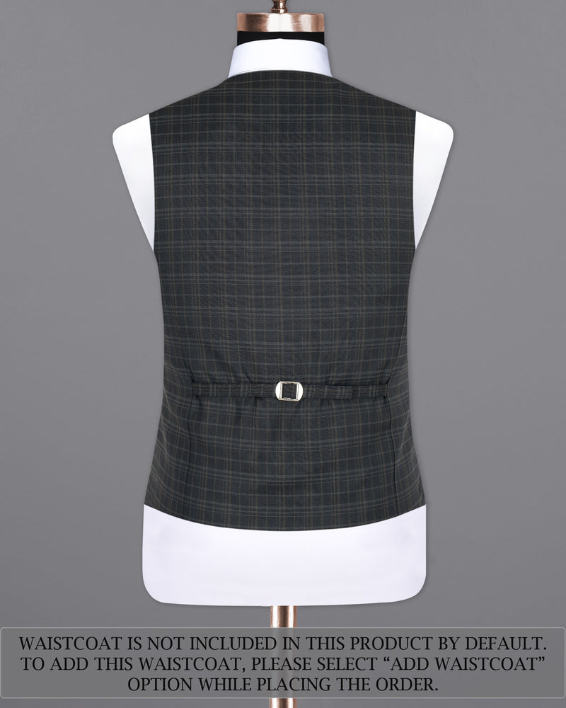 Shark Gray Plaid Wool Rich Suit