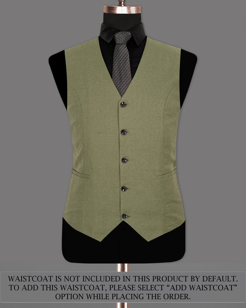 Granite Green Luxurious Linen Sports Suit