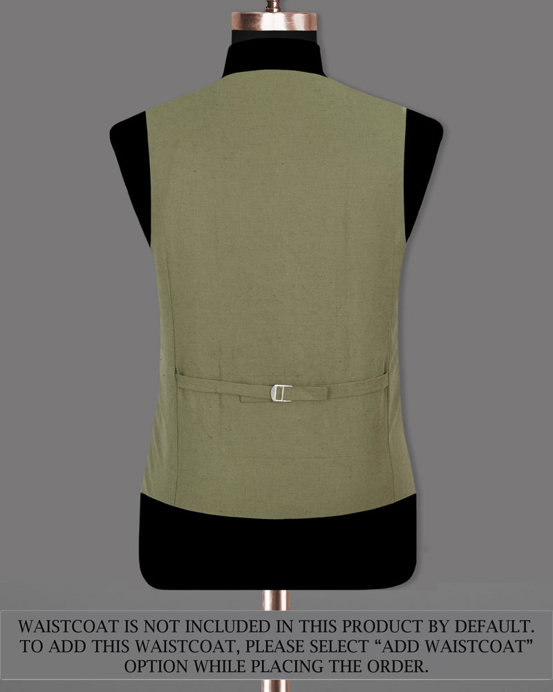 Granite Green Luxurious Linen Sports Suit