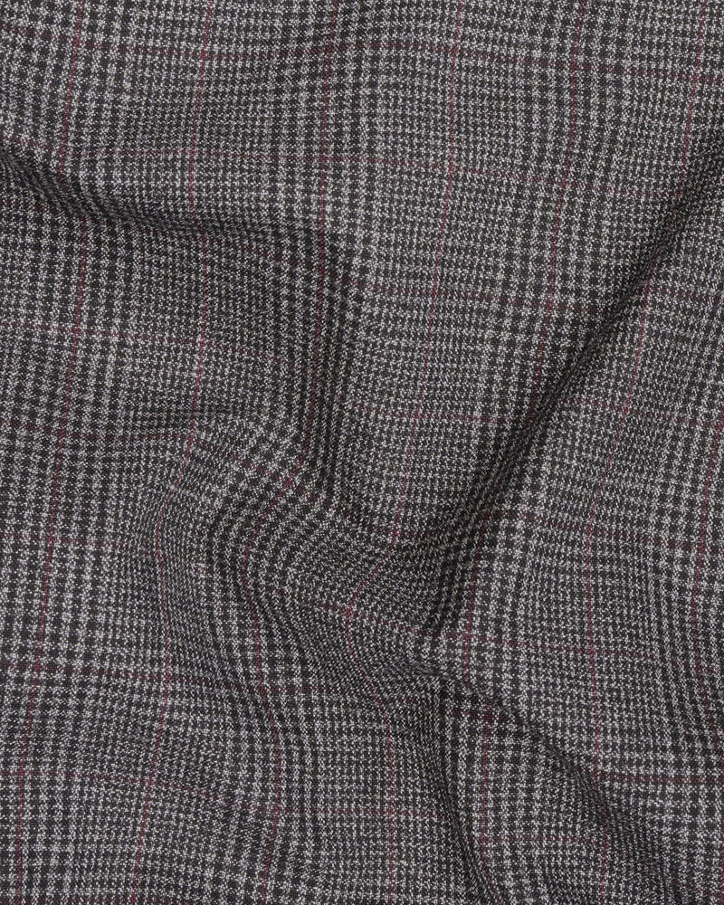 Scorpion Grey Subtle Plaid DouSTe Breasted Wool Rich Suit ST1365-DB-36, ST1365-DB-38, ST1365-DB-40, ST1365-DB-42, ST1365-DB-44, ST1365-DB-46, ST1365-DB-48, ST1365-DB-50, ST1365-DB-52, ST1365-DB-54, ST1365-DB-56, ST1365-DB-58, ST1365-DB-60