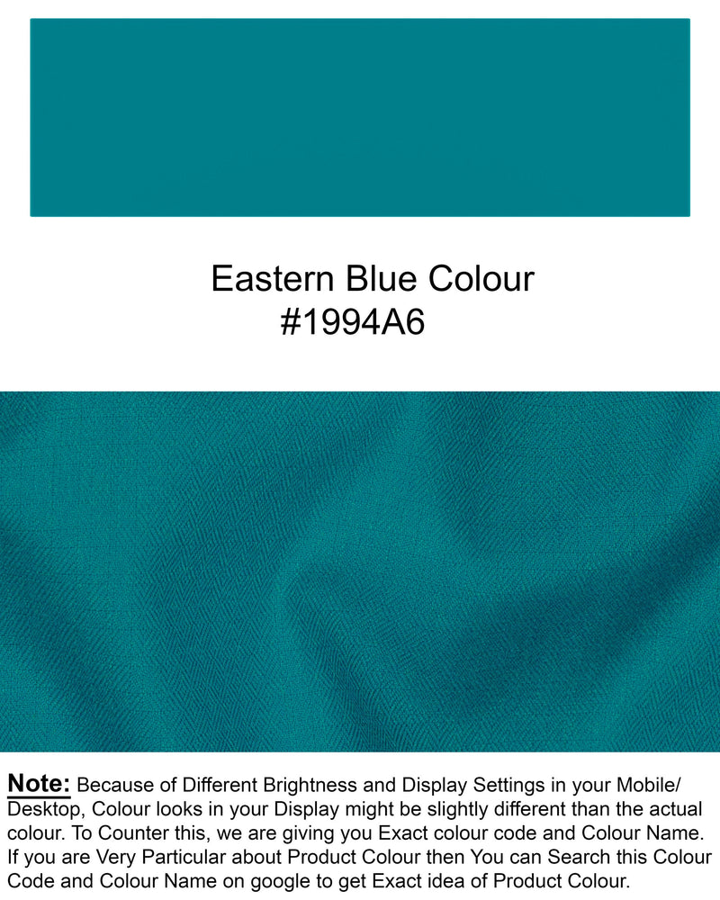 Eastern Blue Wool Rich Sports Suit