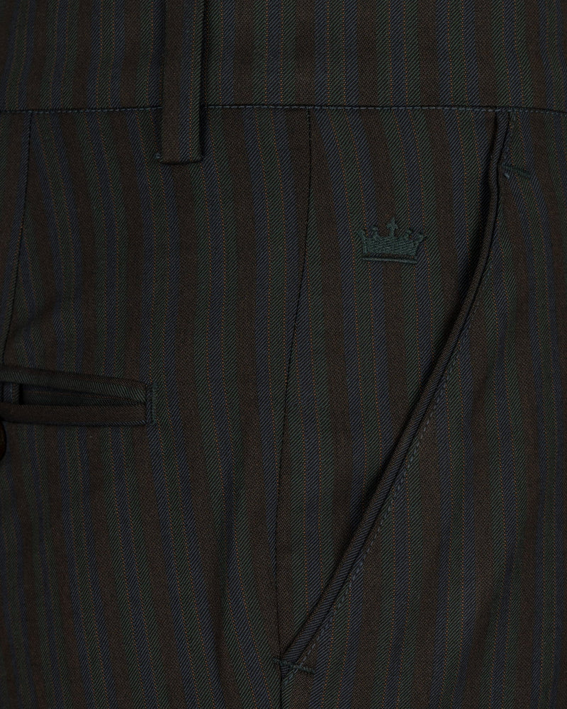 Wood Bean Striped Wool Rich Double Breasted Suit ST1535-DB-36, ST1535-DB-38, ST1535-DB-40, ST1535-DB-42, ST1535-DB-44, ST1535-DB-46, ST1535-DB-48, ST1535-DB-50, ST1535-DB-52, ST1535-DB-54, ST1535-DB-56, ST1535-DB-58, ST1535-DB-60