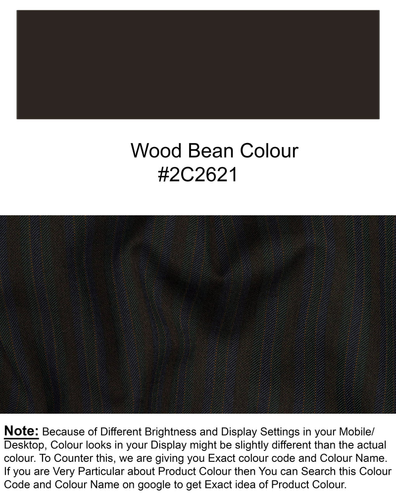 Wood Bean Striped Wool Rich Double Breasted Suit ST1535-DB-36, ST1535-DB-38, ST1535-DB-40, ST1535-DB-42, ST1535-DB-44, ST1535-DB-46, ST1535-DB-48, ST1535-DB-50, ST1535-DB-52, ST1535-DB-54, ST1535-DB-56, ST1535-DB-58, ST1535-DB-60