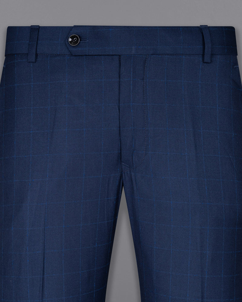 Big Stone Blue Super fine Subtle Checkered Wool Rich Suit ST1606-SB-36, ST1606-SB-38, ST1606-SB-40, ST1606-SB-42, ST1606-SB-44, ST1606-SB-46, ST1606-SB-48, ST1606-SB-50, ST1606-SB-52, ST1606-SB-54, ST1606-SB-56, ST1606-SB-58, ST1606-SB-60