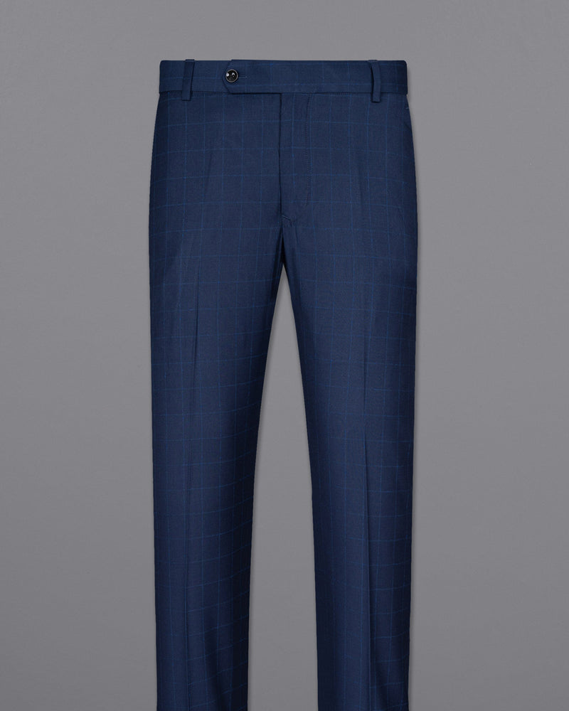 Big Stone Blue Super fine Subtle Checkered Wool Rich Suit ST1606-SB-36, ST1606-SB-38, ST1606-SB-40, ST1606-SB-42, ST1606-SB-44, ST1606-SB-46, ST1606-SB-48, ST1606-SB-50, ST1606-SB-52, ST1606-SB-54, ST1606-SB-56, ST1606-SB-58, ST1606-SB-60