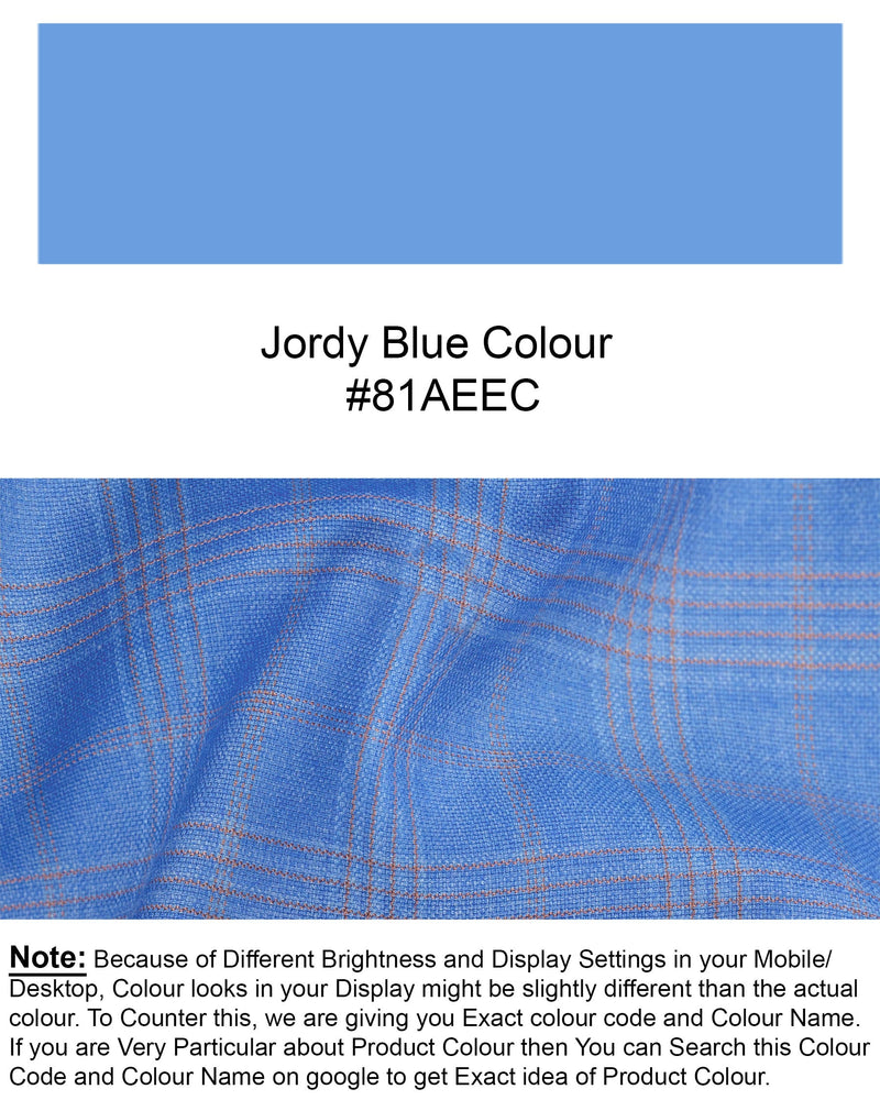 Jordy Blue Plaid Woolrich Cross buttoned Bandhgala Suit ST1636-CBG2-36, ST1636-CBG2-38, ST1636-CBG2-40, ST1636-CBG2-42, ST1636-CBG2-44, ST1636-CBG2-46, ST1636-CBG2-48, ST1636-CBG2-50, ST1636-CBG2-52, ST1636-CBG2-54, ST1636-CBG2-56, ST1636-CBG2-58, ST1636-CBG2-60