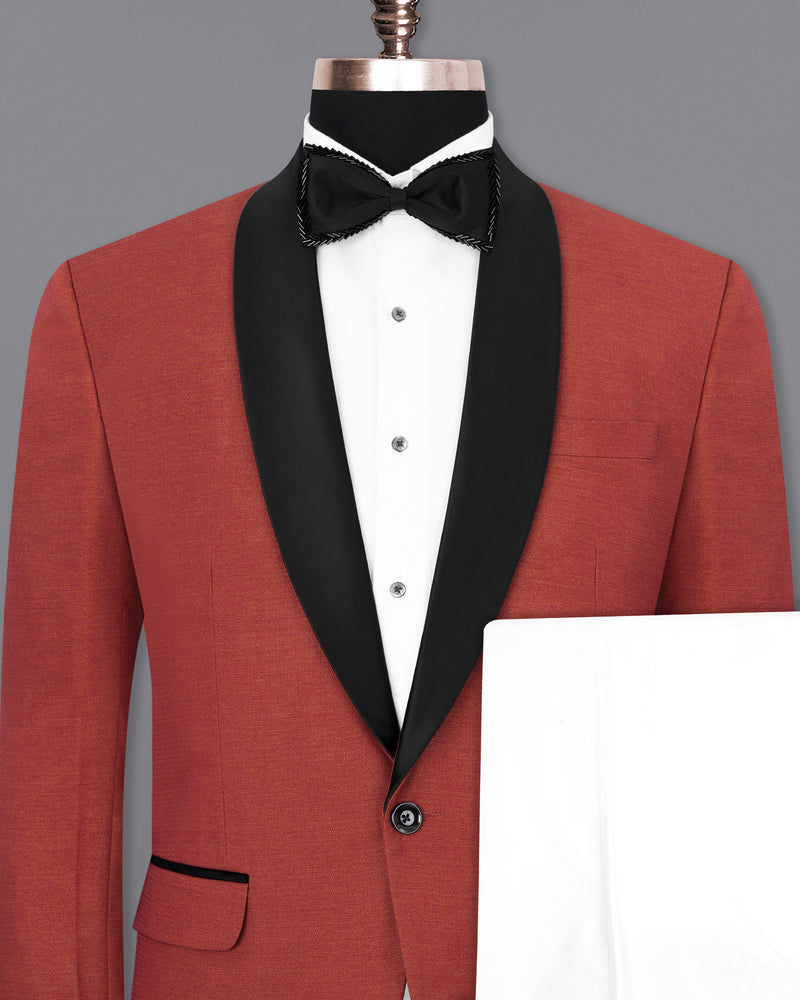 Pale Carmine Tuxedo Suit