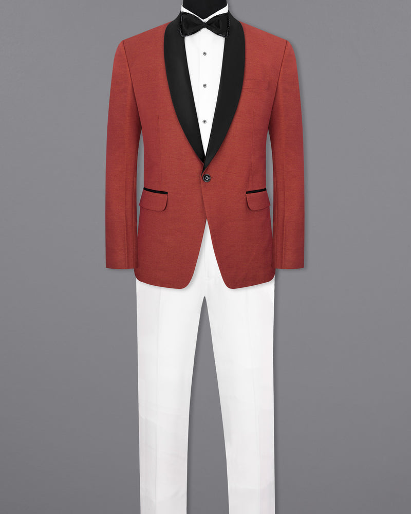 Pale Carmine Tuxedo Suit