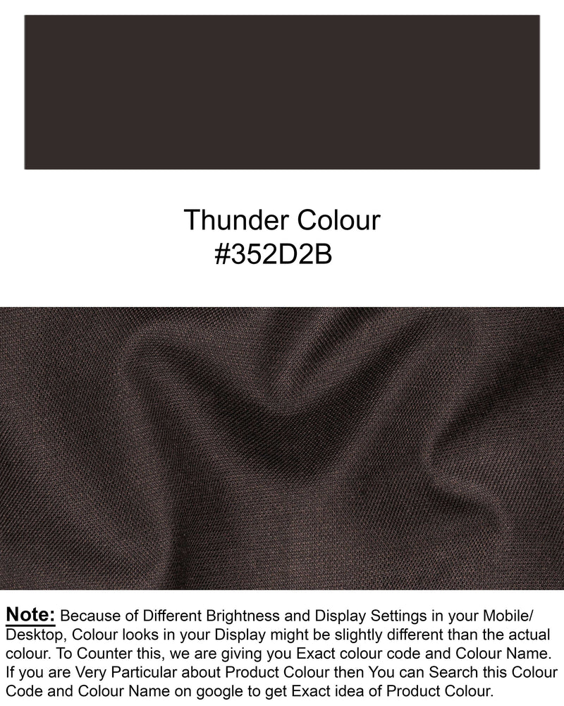 Thunder Brown Single Breasted Suit ST1833-SB-36, ST1833-SB-38, ST1833-SB-40, ST1833-SB-42, ST1833-SB-44, ST1833-SB-46, ST1833-SB-48, ST1833-SB-50, ST1833-SB-52, ST1833-SB-54, ST1833-SB-56, ST1833-SB-58, ST1833-SB-60