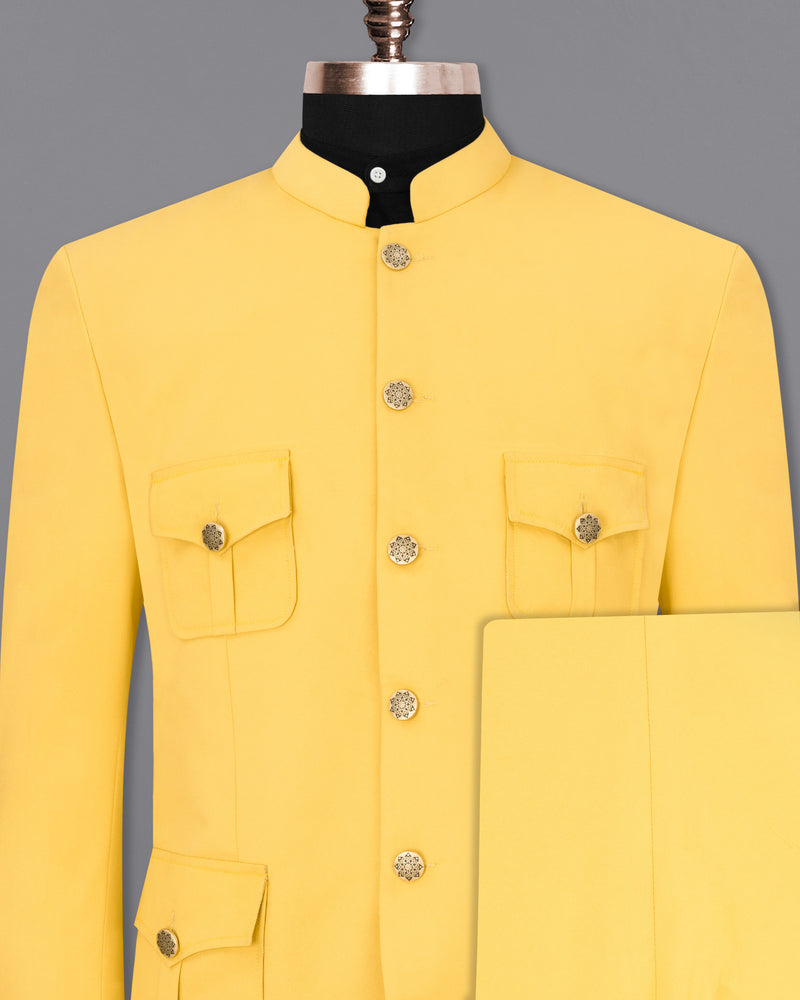 Rob Roy Yellow Bandhgala Sports Suit ST1854-BG-D41-36, ST1854-BG-D41-38, ST1854-BG-D41-40, ST1854-BG-D41-42, ST1854-BG-D41-44, ST1854-BG-D41-46, ST1854-BG-D41-48, ST1854-BG-D41-50, ST1854-BG-D41-52, ST1854-BG-D41-54, ST1854-BG-D41-56, ST1854-BG-D41-58, ST1854-BG-D41-60