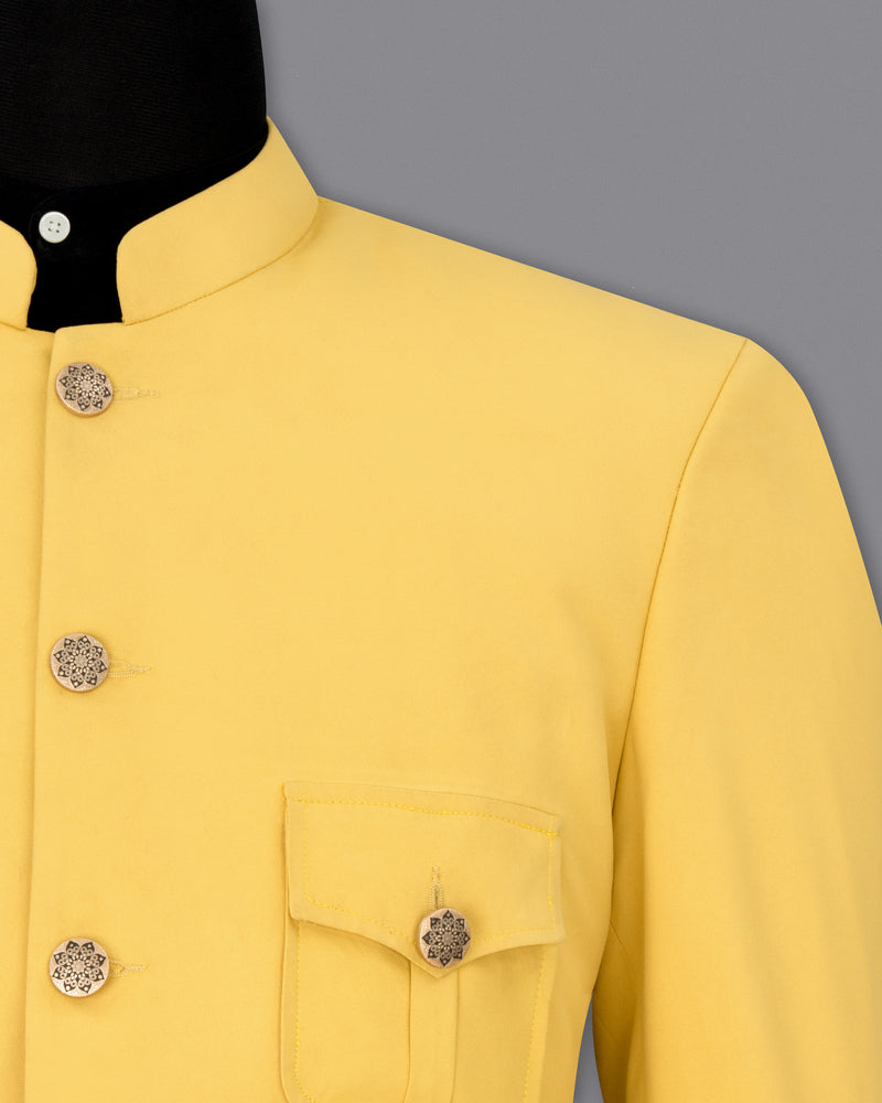 Rob Roy Yellow Bandhgala Sports Suit ST1854-BG-D41-36, ST1854-BG-D41-38, ST1854-BG-D41-40, ST1854-BG-D41-42, ST1854-BG-D41-44, ST1854-BG-D41-46, ST1854-BG-D41-48, ST1854-BG-D41-50, ST1854-BG-D41-52, ST1854-BG-D41-54, ST1854-BG-D41-56, ST1854-BG-D41-58, ST1854-BG-D41-60