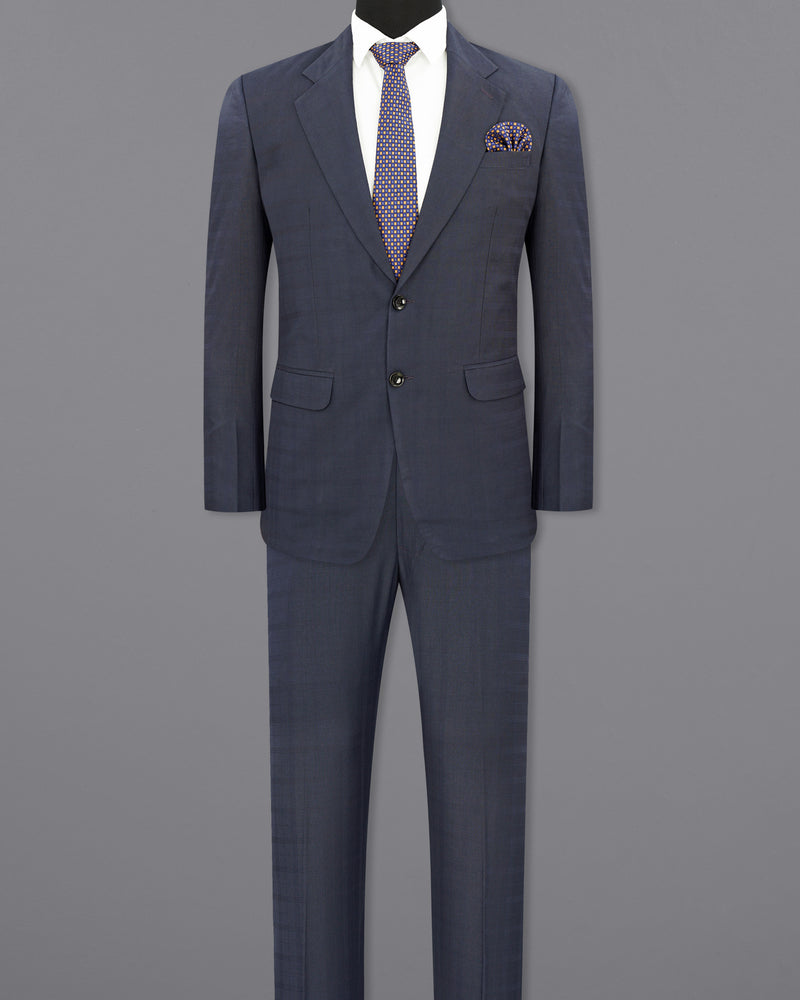 Valhalla Blue Subtle Plaid Suit