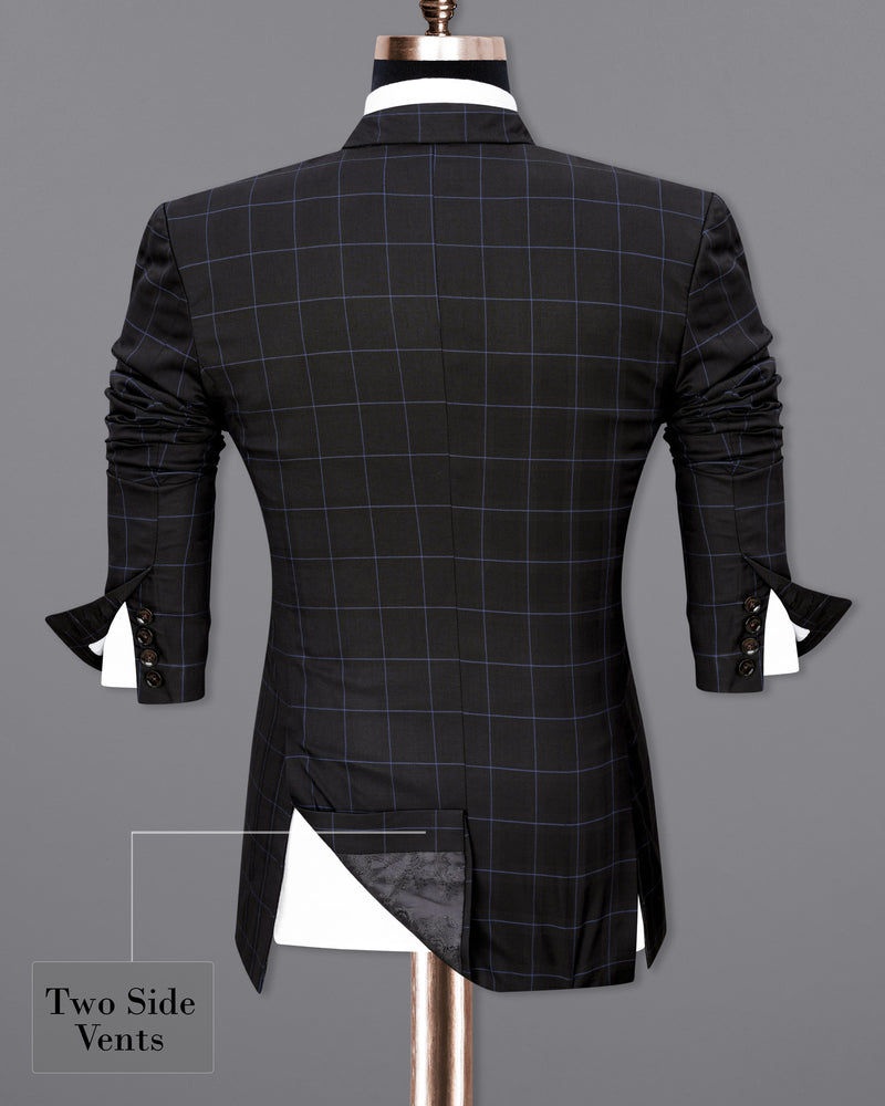 Thunder Windowpane Double Breasted Suit