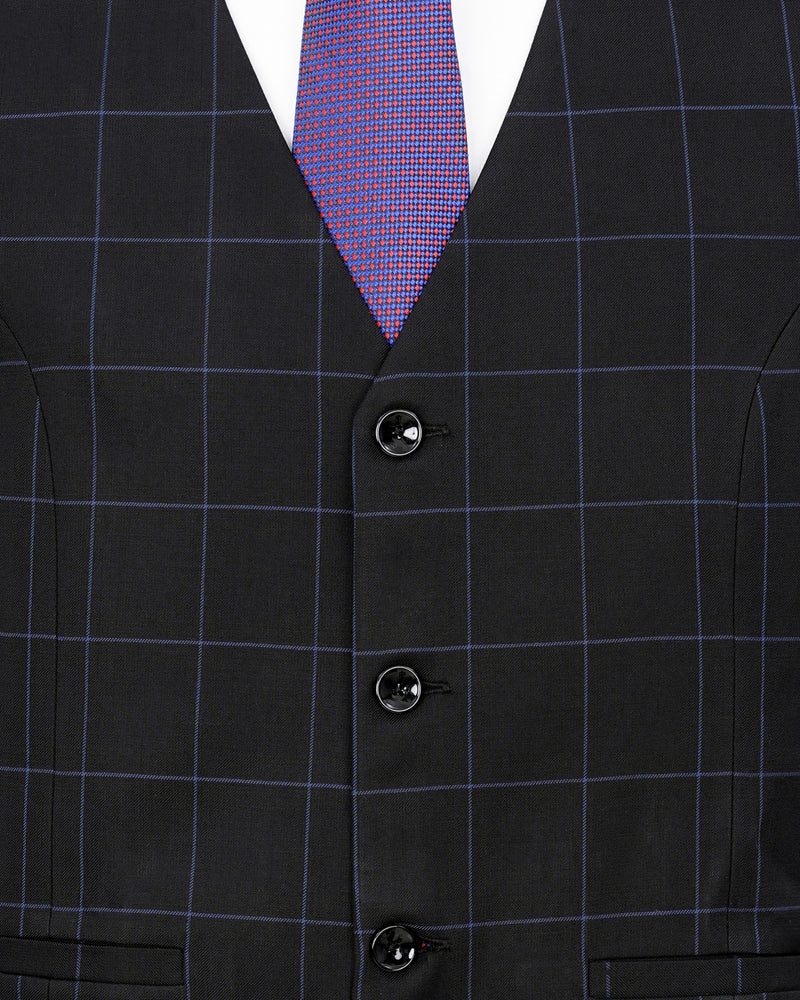 Thunder Windowpane Double Breasted Suit