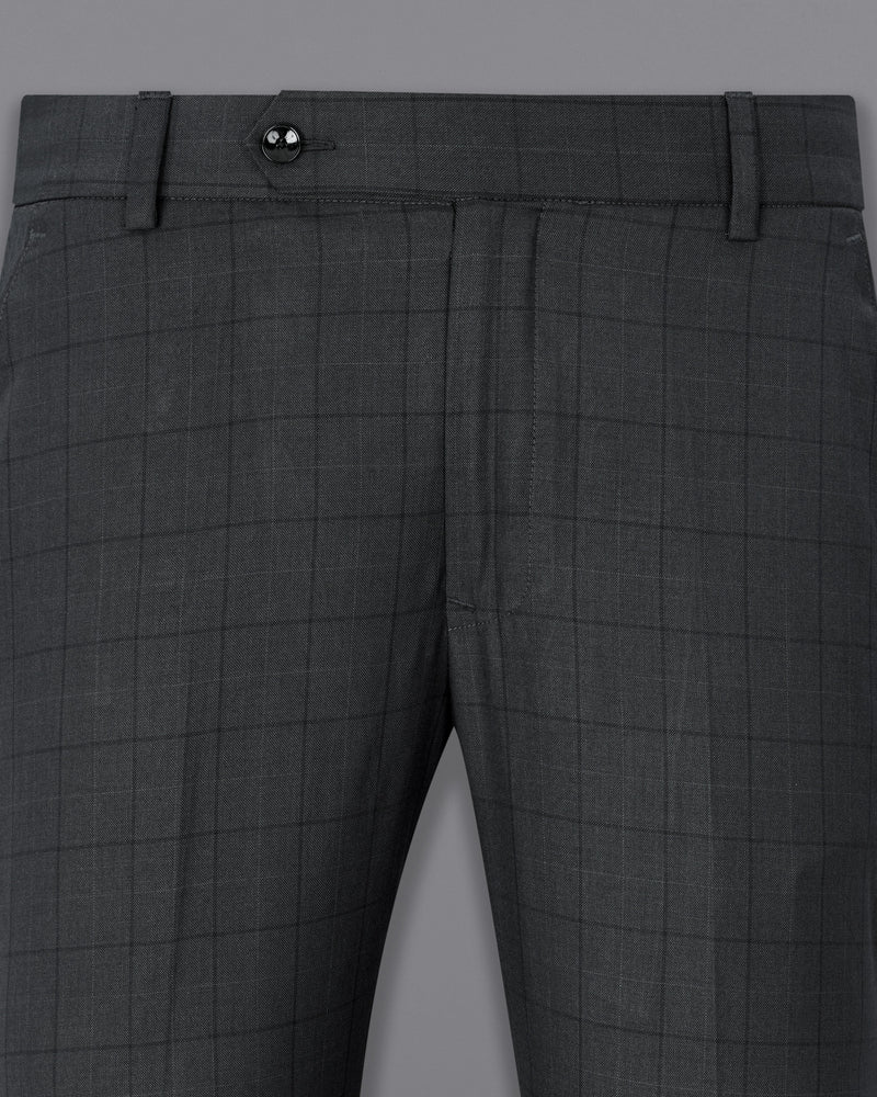 Gravel Grey With Zeus Windowpane Suit