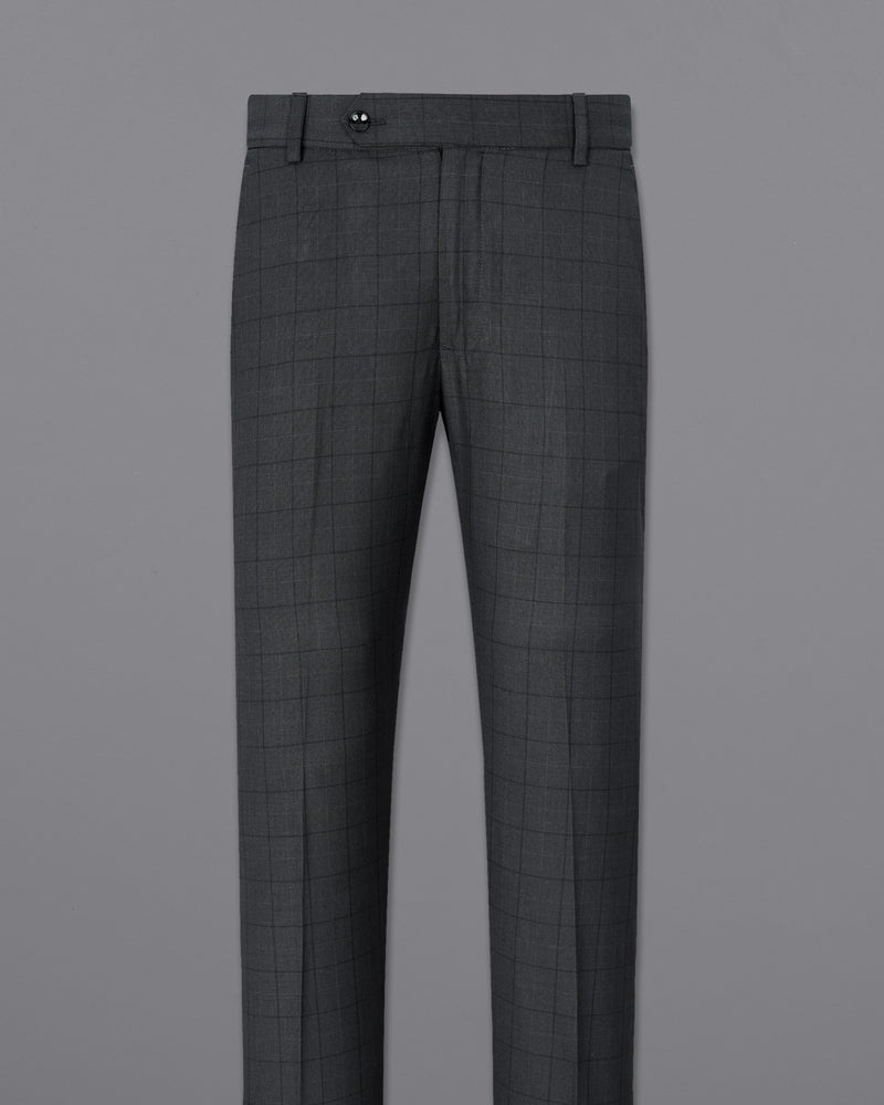 Gravel Grey With Zeus Windowpane Suit