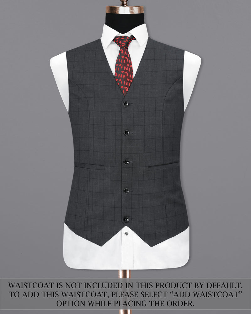 Gravel Grey With Zeus Windowpane Suit