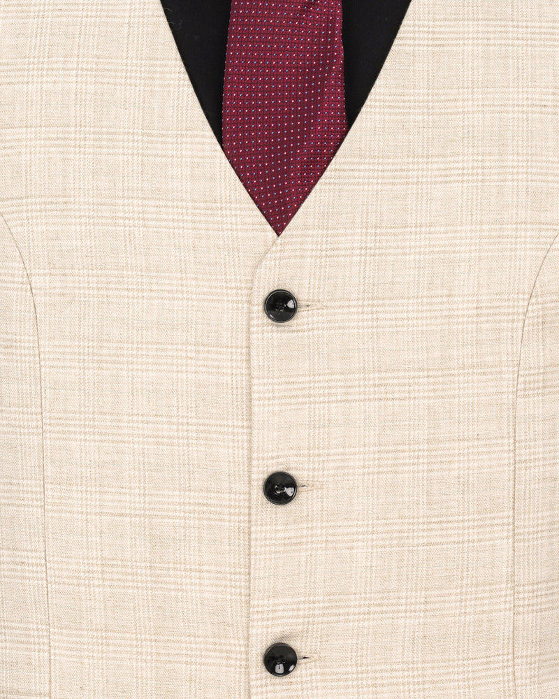 Merino Brown Plaid Suit