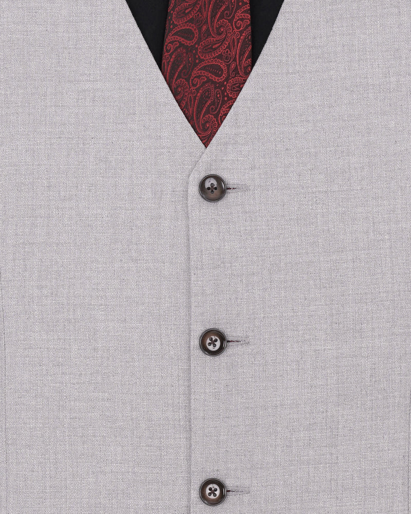 Pearl Slate Gray Double Breasted Suit