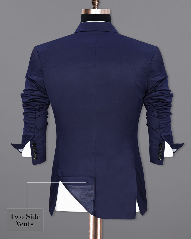 Thunder Blue Double Breasted Sports Suit